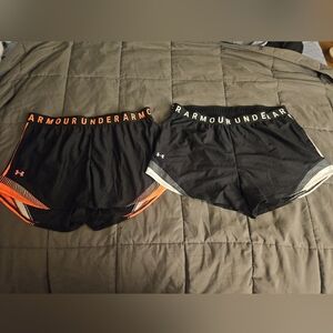 Under Armour Women's Black Shorts - 2 Pairs